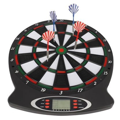 Electronic Dartboard with Precise Sensing Auto Scoring for Family Games, Supports Single & Multiplayer Modes, Home Office Entertainment