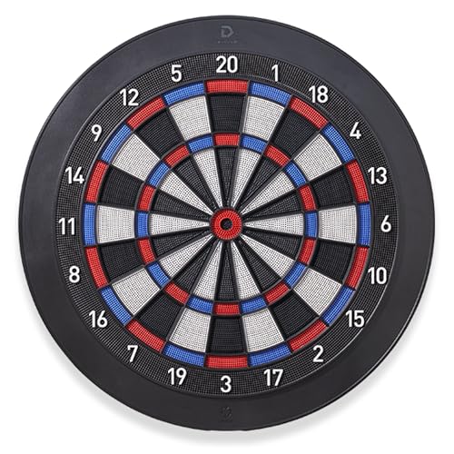 DARTSLIVE Home Electronic Dartboard, Bluetooth Compatible with Online Play, for Soft Tip Darts, 15.5 Inch Diameter Regulation Size Dartboard for Indoor Play, Black