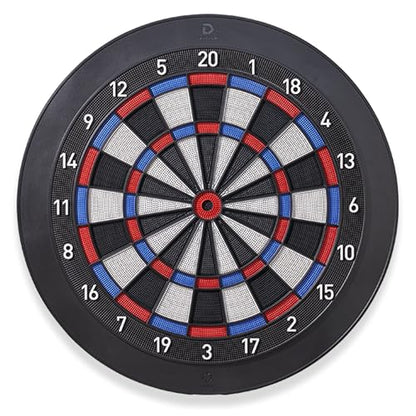 DARTSLIVE Home Electronic Dartboard, Bluetooth Compatible with Online Play, for Soft Tip Darts, 15.5 Inch Diameter Regulation Size Dartboard for Indoor Play, Black