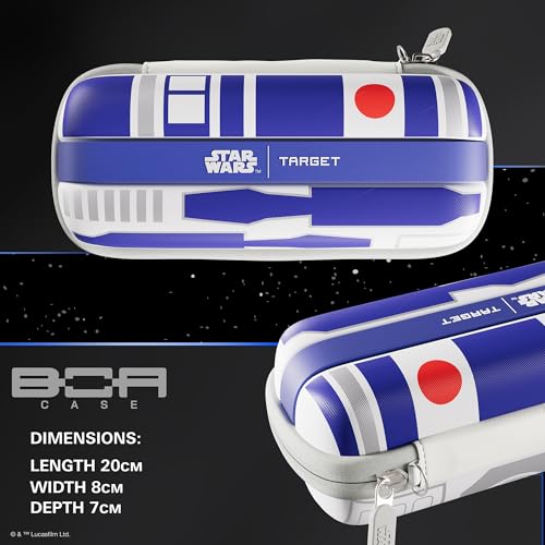 Target Darts Star Wars R2-D2 BOA Wallet | R2D2 Premium Dart Case with Droid Design, Swiss Point Tip Storage, Rigid Outer Shell & Organised Dart Accessories Holder - style: R2-d2