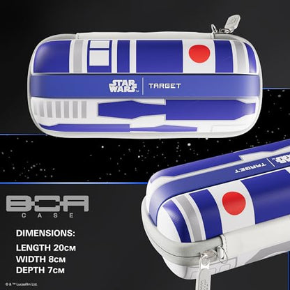 Target Darts Star Wars R2-D2 BOA Wallet | R2D2 Premium Dart Case with Droid Design, Swiss Point Tip Storage, Rigid Outer Shell & Organised Dart Accessories Holder - style: R2-d2