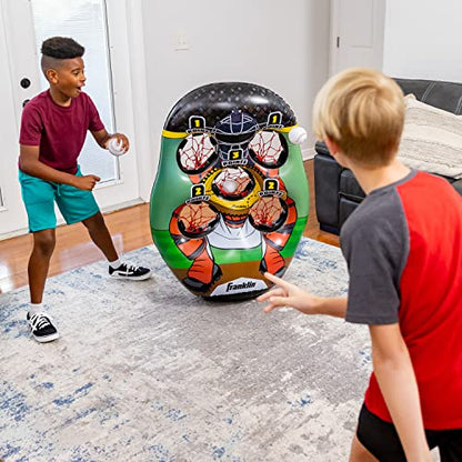 Franklin Sports Inflatable Target Toss Game - Kids Mini Throwing Game Set - Portable Indoor + Outdoor Toy Target - style: Baseball