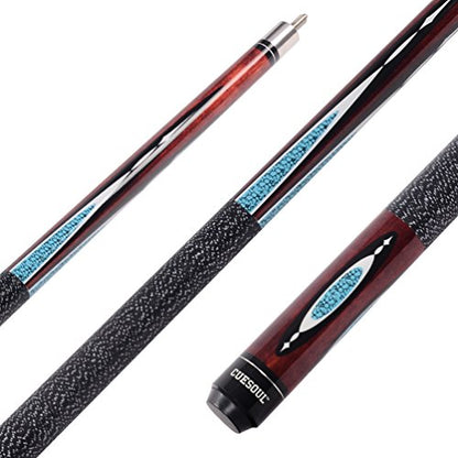 CUESOUL 19oz Pool Cue Sticks with Hard Pool Cue Case - color: E104-E102