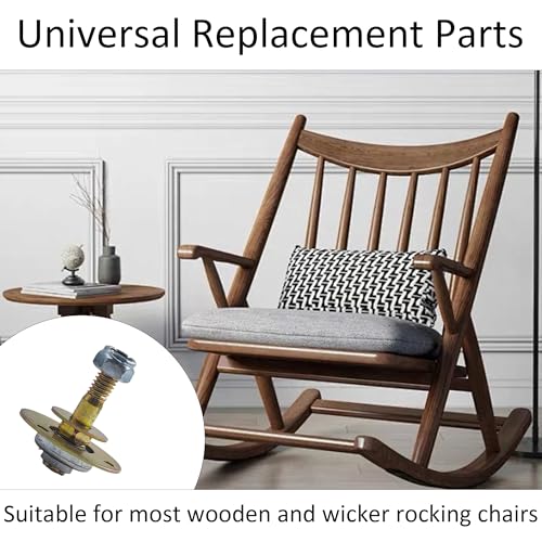 8PCS Rocking Chair Bearing Connecting Pieces, M8x45mm Screws and Bolts Kits, Heavy Duty Furniture Connecting Accessories for Rocking Chairs and Furniture Repair - size: M8x45mm
