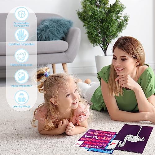 AEAHALY Animal Crafts for Kids Ages 4-8 Sticker Paint Books Sticker Book for Kids Ages 4-8 Boys and Girls Birthday Gifts Party Favor, Travel Activity Book Set for Learning - style: Animal
