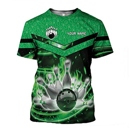 Rivelus Personalized Name Bowling Shirts for Men and Women 3D, Bowling Shirts for Team Bowling, Bowling Shirts Gift - color: Blm 14