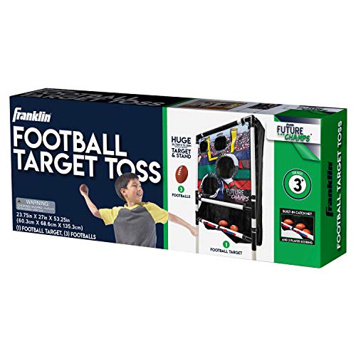 Franklin Sports Kids Football Target Toss with Mini Balls - Indoor Football Passing Game for Kids - Targets Included