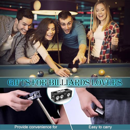 11-in-1 Billiards Pool Cue Tips Replacement Kit, Pool Cue Tip Shaper with Pool Cue Tips, Pool Cue Shaper, Pool Cue Tip Tool, Pool Cue Tip Replacement Kit for Replacement and Shaping Cue Tips