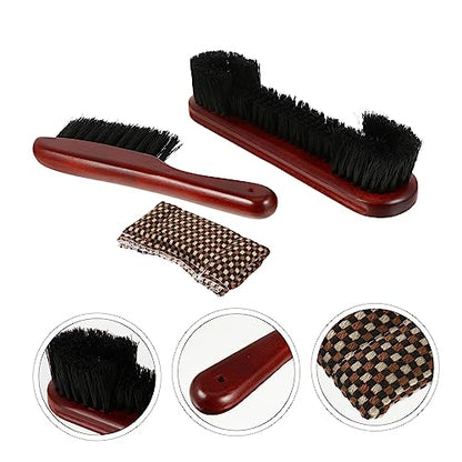 Billiard Table Cleaning Brush Set Pool Table Rail Brush Sturdy Bristles Portable for Home and Professional Use