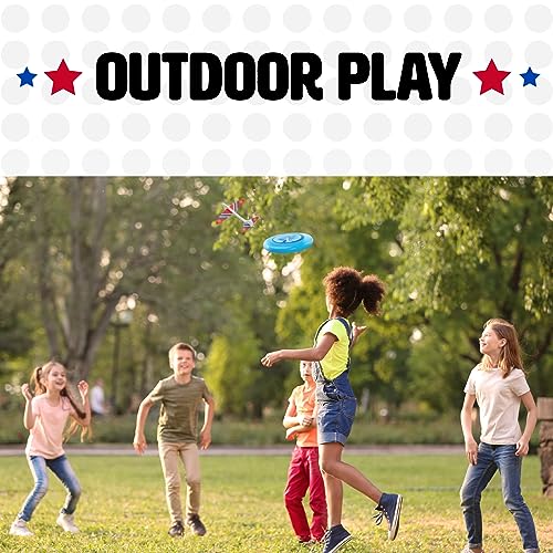 NSG Sky High Flyer Flying Disc Airplane Launcher Toy Foam Glider Plane Outdoor Flying Toys for Kids Ages 8 and Up