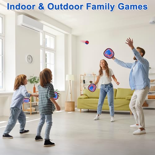 Toss and Catch Ball Set Kids Baseball Training Soft Sticky Balls Baseball Games for Toddler Toys Ball Catch Game Outdoor Yard Camping Beach Pool Toy Baseball Gifts Easter Gifts for Kids