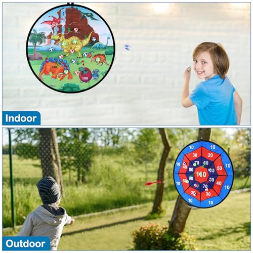 Accmor 29" Large Dart Board for Kids, Kids Dart Board with Sticky Balls, Backyard Indoor Outdoor Games Birthday Gifts for 3 4 5 6 7 8 9 10 11 12 Year Old Boys Girls
