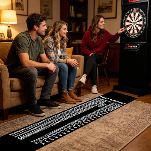 Dart Mat,Floor Protection Portable with Throw Line,Protective Dart Rug Mat - for Recreation Center Sports Club Basement Entertainment Area Garage Dormitory - size: C