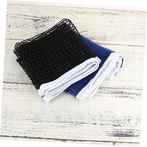 Toddmomy 2PCS Nylon Table Tennis Replacement Net Regulation Size Portable Pong Net for Indoor/Outdoor Use Easy Setup Compatible Standard Tables