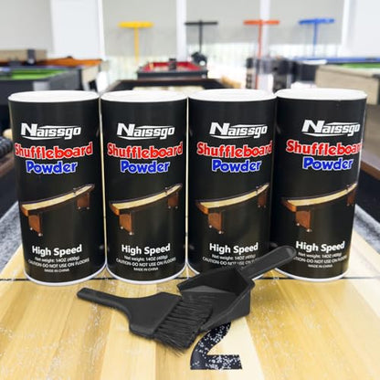 Shuffleboard Sand Wax Shuffleboard Powder Set with Small Brush & Pan - style: 4 Cans High Speed