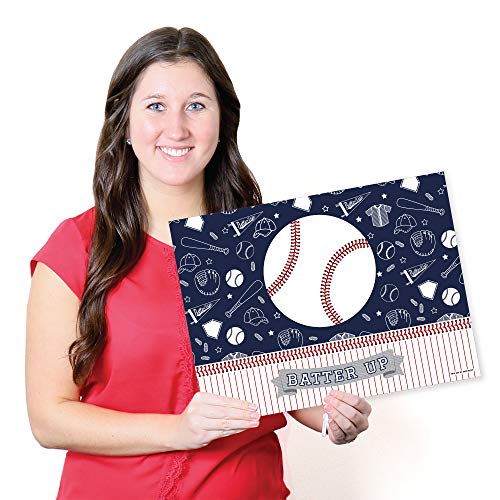 Big Dot of Happiness Batter Up - Baseball - Paper Birthday Party Coloring Sheets - Activity Placemats - Set of 16