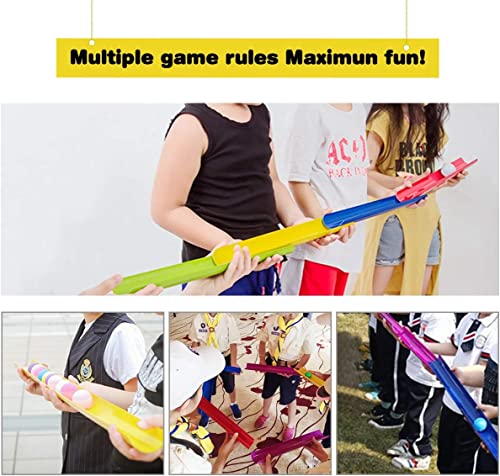 KINDEN Team Building Exercise Activities Pipeline Kit Group Games, Half Pipes Indoor Outdoor Ice Breaker Group Learning Team Work Youth Sports for Kids Teens, Children, Adults Competition Funny Games - size: 2 Packs 10pcs Half Pipes