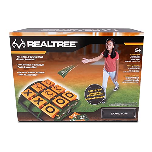 NKOK Realtree Tic-Tac-Toss Game Set for Kids - Strategic Outdoor Fun for Ages 5+ - Easy Assembly, No Batteries Required, Perfect Lawn and Beach Play