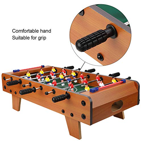 Table Soccer Game for Kids, Portable Educational Table Top Foosball Game with Ball and Score Keeper, Mini Foosball Table for Adults and Kids, 360 Degree Rotation, Easy to Store