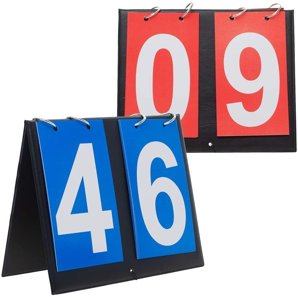 2 Sets of Portable Desktop Scoreboard Reversible Billiards Scoreboard Scoreboard Scoreboard Football Basketball Game Scoreboard Flop
