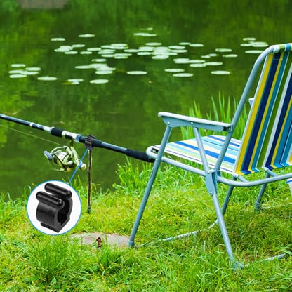 20 PCS Fishing Rod Clips, Wall Mounted Fishing Rod Holders, Billiards Snooker Cue Locating Clip Holder, for Fishing-Rods Billiards Cues Storage Rack - style: 20 PCS
