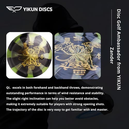 Yikun Disc Golf Driver - 170-175g PDGA Approved Fairway Distance Drivers | Glow, Glaze Line & Phoenix Line Options | Professional Golf Discs for Outdoor Games & Competition (Color May Vary) - color: Pink