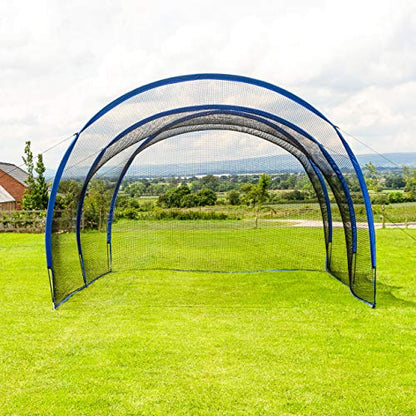 FORZA Pop-Up Baseball Batting Cage | Portable, Fiberglass Frame with Polyester Netting, Instant Setup for Anywhere Practice | Multiple Size Options, Includes Carry Bag - size: 80ft, style: Open One End