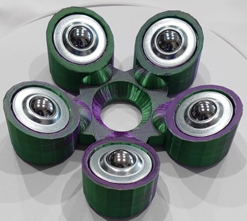 Bowling Ball Spinner - color: Purple and Green