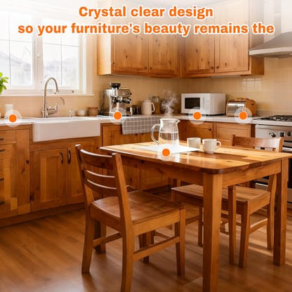 2MM Thick Clear Non-Slip Grip Mat - Washable & Cut-to-Fit, Multi-Use Anti-Slip Pad for Furniture, Pet Bowls, Folding Walker, Desks, and Crafts，Couch Arm Table，Guitar Non Slip Pad - color: Clear, size: 10" x 7.5"