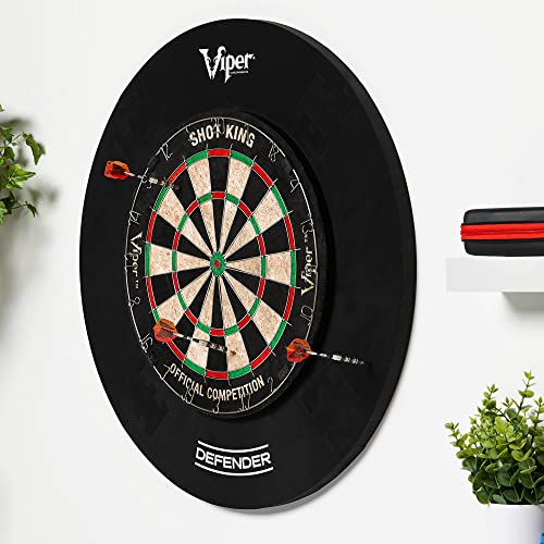 Viper Defender Backboard & Sisal/Bristle Steel Tip Dartboard Bundle - style: Backboard Surround Only (No Dartboard)