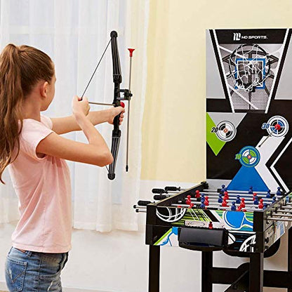 MD Sports 48" 12-in-1 Multi-Game Combo Table w/Air Hockey, Basketball, Foosball & More