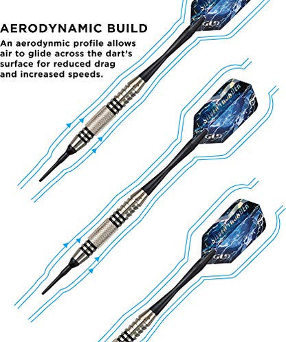 Viper Silver Thunder Soft Tip Darts - size: 20 Grams, style: 1 Knurled Band