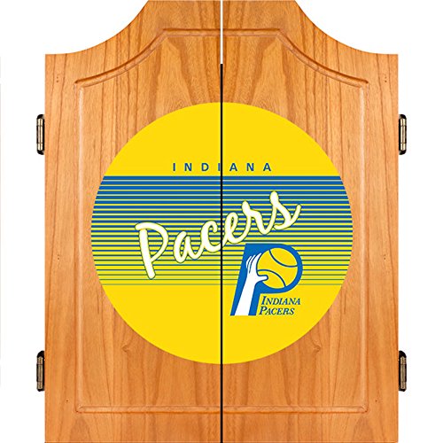 NBA Indiana Pacers Wood Dart Cabinet, One Size, Brown