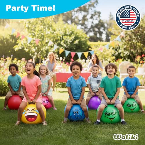 WALIKI Hopper Ball Toys for Boys and Girls 3 4 5 and 6 Years Old | Hippity Hop | Jumping Hopping Cool to for Kids | Bouncy Ball 18" - size: 18"