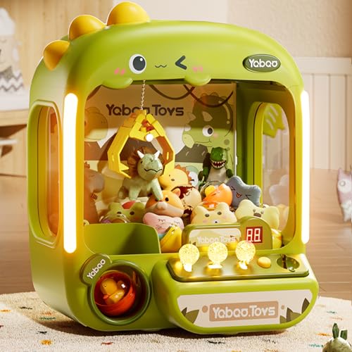 64 PCS Large Claw Machine for Kids Dinosaur,Vending Machine Toys for Boys 5 6 7 8 Year Old,Candy and Prize Electronic Dispenser Game Ages 5-7 6-8,Birthday Gift for 3 4 5 6 Year Old Boy Girl - style: Dinosaur