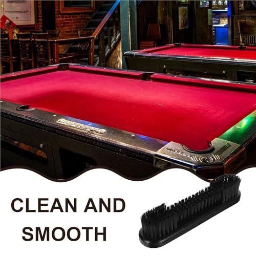 2pcs Pool Table Brush Billiard Cleaning Tool for Felt Surface Dust Removal Multipurpose Rail Sweeper Smooth for Pool Tables and Cabinets