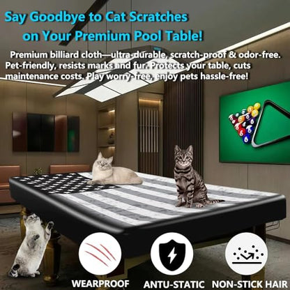 Pool Table Cover,Billiard Table Covers Waterproof Custom Tablecloth Dust Cloth,Indoor/Outdoor Billiards Topper Accessories for Protecting Felt Scratch-Resistant for para Bar,Billiard Room (6.5ft) - size: 6.5ft