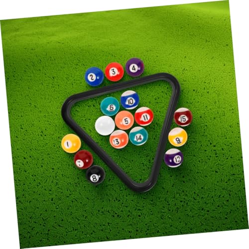 Playset for Kids Billiards Balls Set Mini Pool Table Accessory Training Balls Resin Material Fun for Children