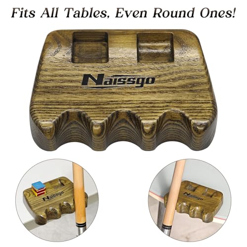 Cue Rest Cue Stick Holder Pool Cue Holder - style: Wood-3 Holes
