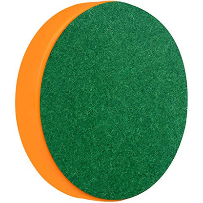 ONE250 Air Hockey Pushers and Red Air Hockey Pucks, Goal Handles Paddles Replacement Accessories for Game Tables (4 Striker, 4 Puck Pack) - color: Orange