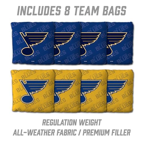 YouTheFan NHL 2’ x 4’ Professional Wood Cornhole Game with Logo Bags