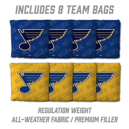 YouTheFan NHL 2’ x 4’ Professional Wood Cornhole Game with Logo Bags