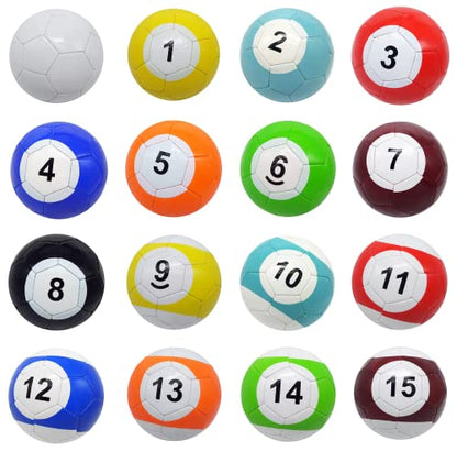 16 Pcs Snooker Balls Soccer Table Game Street Ball Huge Billiards Football for Pool Ball Toy Sport Inflatable - color: 5.91in