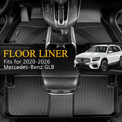 Wailtnb-Mats for Mercedes Benz GLB 2020-2026 Floor Mat All Weather Floor Liner Car Mat for Benz GLB Custom Fit Automotive Full Set Accessories - style: 76|For GLB|2020-2026||Mat