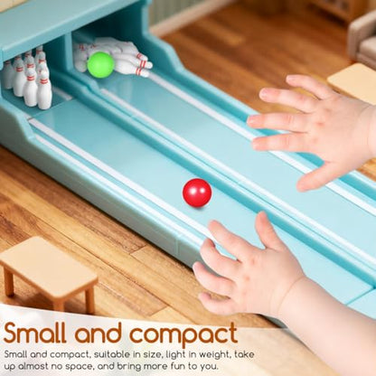 VOSAREA 1 Set Miniature Bowling Pin Set Dollhouse Bowling for Party Decorations Restaurants and Unique Home Decor High Simulation Design