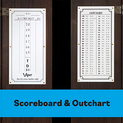 Viper Metropolitan Solid Wood Sisal/Bristle Steel Tip Dartboard Cabinet: Cabinet Only (No Dartboard), Oak Finish - color: Espresso Finish