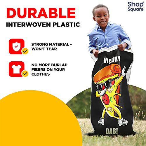 Potato Sack Race Bags | Yard Games | Durable, Interwoven Plastic | Fun, Meme Designs | Family Games For Kids And Adults | Party Supplies | Easter, BBQ, Picnic, Holiday | Set Of 8 | 23’’ x 40’’