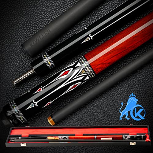KONLLEN 58 Inch 19oz Carbon Fiber Pool Cue Stick | low deflection,10.5/11.5/12.5mm tips,weight-adjustable design,3/8x8 joint,handcrafted inlay,premium handle - color: AS-1F-10.5mm