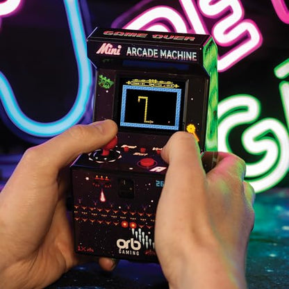Mini Arcade Machine, 240 Built-in 8-Bit Games, 2.5” Full Colour Screen, 8-Way Joystick, Handheld Retro Games Console – Orb Gaming by ThumbsUp! - color: Arcade 240 (240 Games)