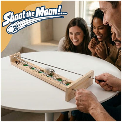 WE Games Shoot the Moon - Classic Solid Wood Rolling Ball Game for Family Fun & Skill Building, Enhances Social Skills, Patience & Perseverance - size: 1 unit